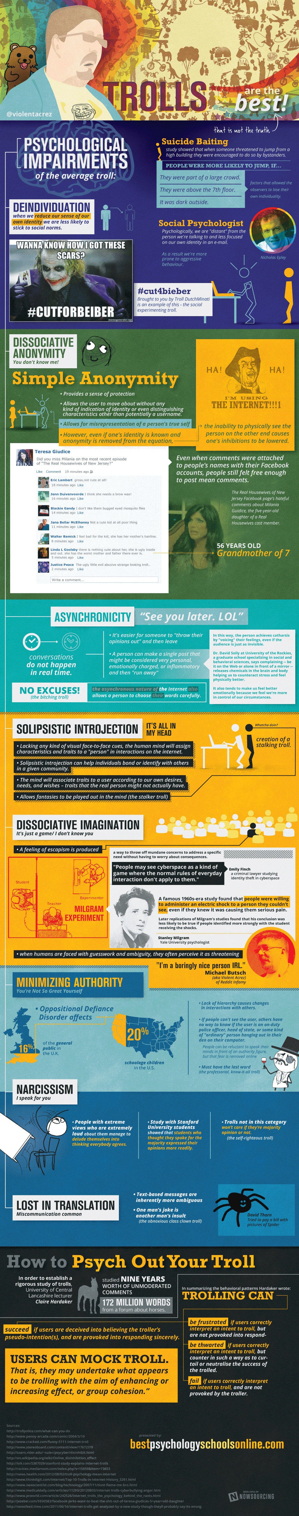 The Psychology Behind An Internet Troll [Infographic]