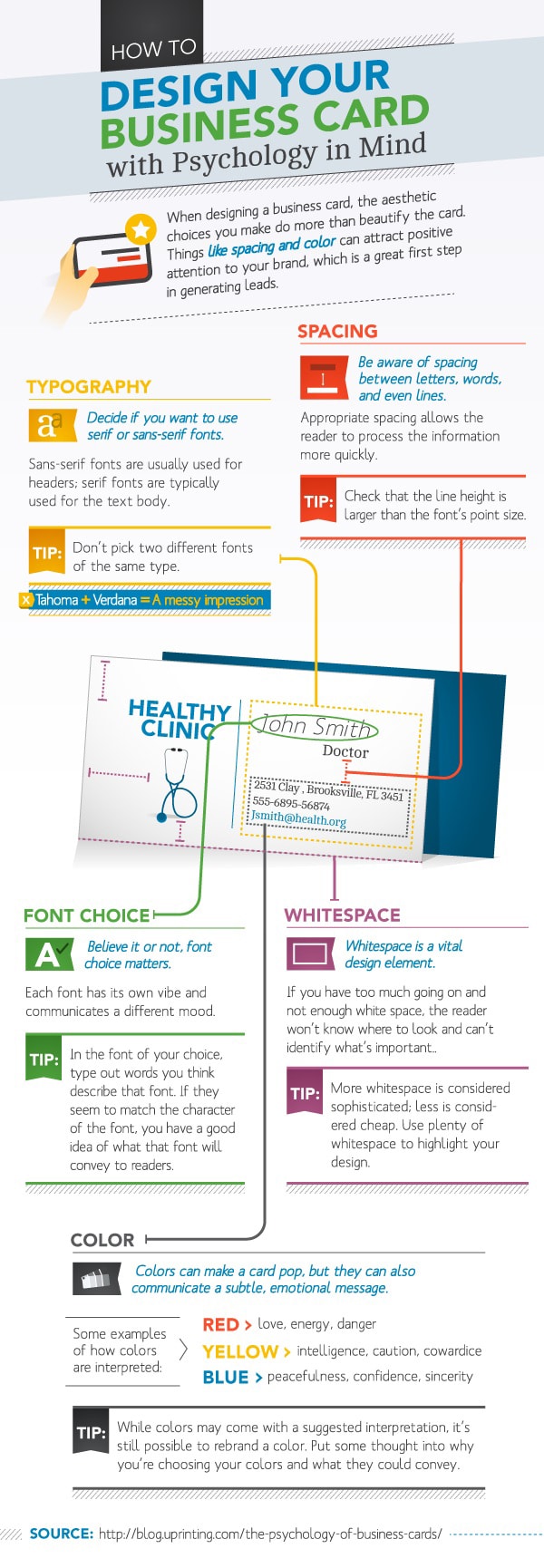 How To: Include Psychology In Business Card Design [Infographic]