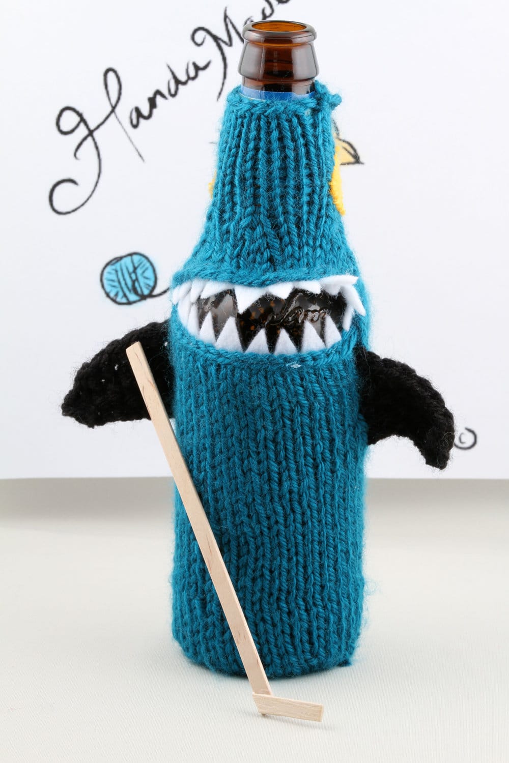 Shark Costume For Your Beer Bottle: The Koozie With Attitude