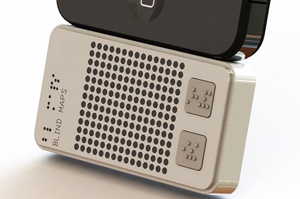 Braille Map iPhone Accessory Guides The Blind Through Touch