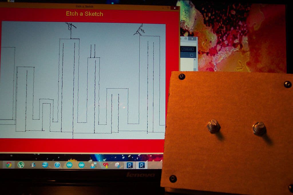 DIY Virtual High Tech Etch-A-Sketch (Complete With Shake-To-Erase)