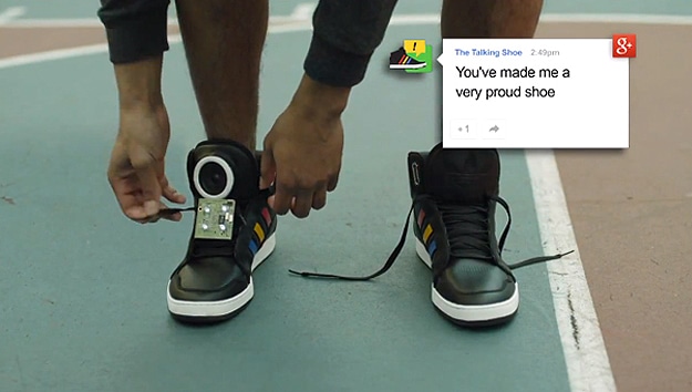 Snarky Google Shoes Talk To You When You Wear Them [Video]