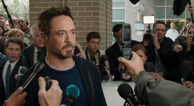 Reporter Gets Cell Phone Upgrade During Tony Stark Interview