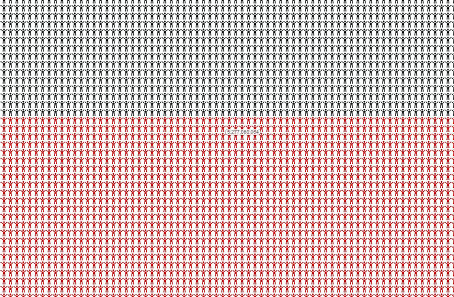 7 Billion: Every Single Person In The World Represented On One Chart