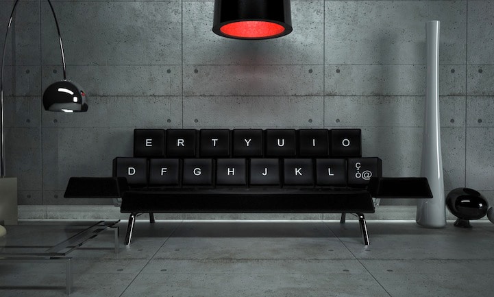 QWERTY Keyboard Sofa Bed: Perfect For Falling Asleep On Your Keyboard