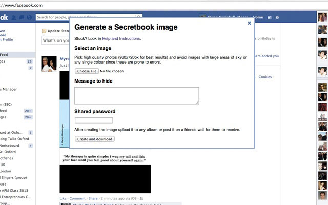 Secretbook App Lets You Hide Secret Messages In Facebook Photos