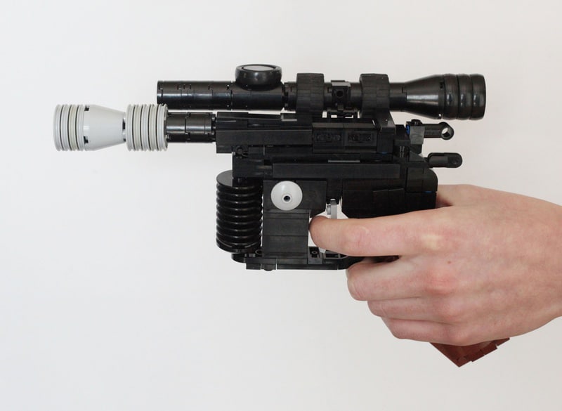 The Legendary Han Solo DL-44 Heavy Blaster Recreated In LEGO