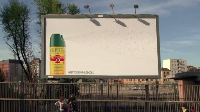 Interactive Bug Spray Billboard Proves Its Point With 230,000 Insects