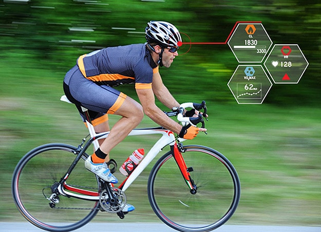 Smart Cycling Helmet With Wireless Capability Monitors Heart Rate
