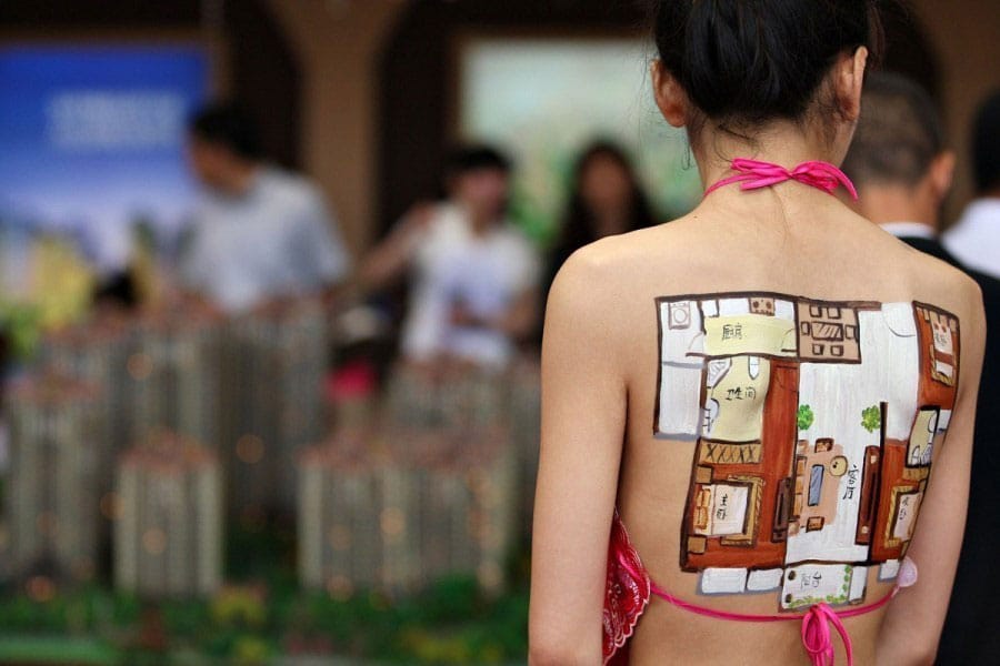 Body Painted Apartment Floor Plans: Most Creative Marketing Idea Today