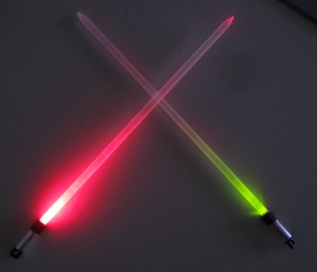 Fight The Dark Side With The Lightsaber Knitting Needles