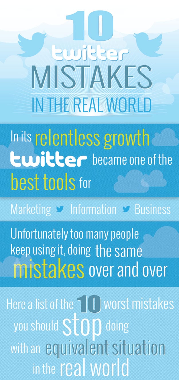 10 Twitter Mistakes That Are Even More Annoying IRL [Infographic]