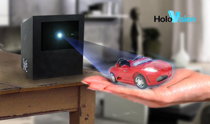 Holovision: Life Size Free-Floating Hologram In The Making [Video]