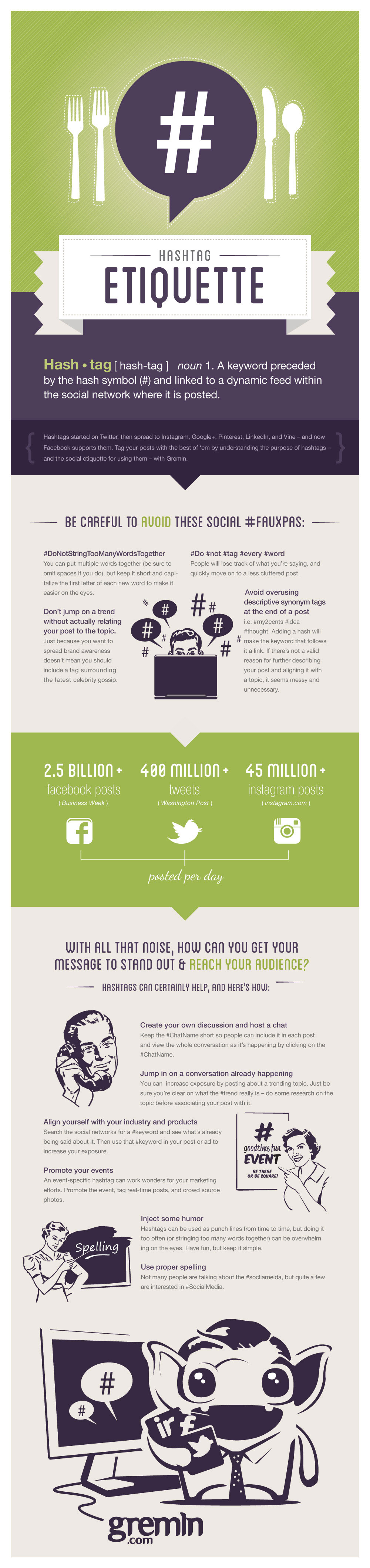 Mind Your Manners: Social Media Hashtag Etiquette [Infographic]