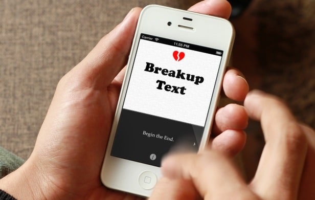 BreakUp Text: iPhone App To Help You Break Up Via Text
