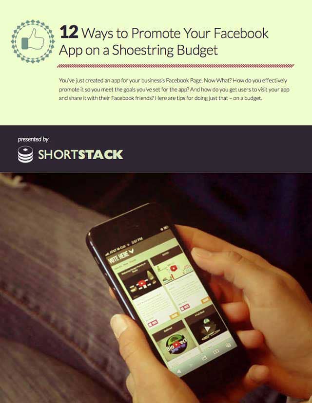 12 Ways To Promote Your Facebook App On A Shoestring Budget [PDF]