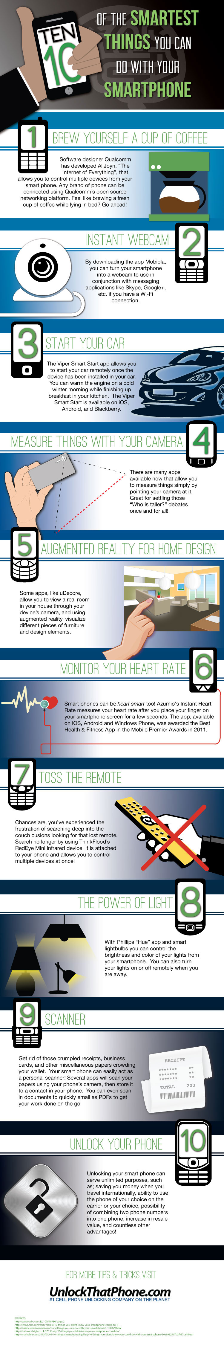 10 Really Smart Things You Can Do With Your Smartphone [Infographic]