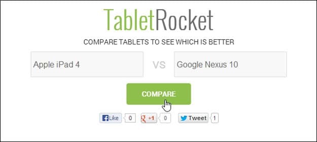 TabletRocket Compares All Tablets To Help You Find The Best One