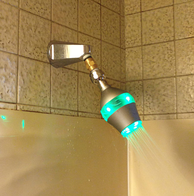 Innovative Shower Head Beautifully Reminds Us To Conserve Water