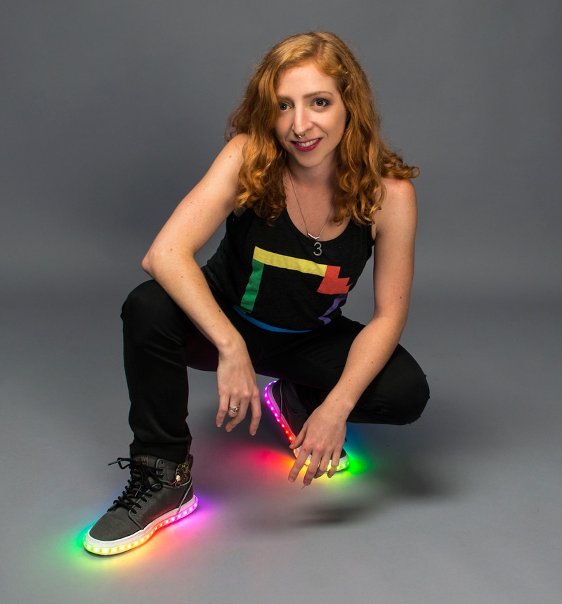 DIY High Tech Rainbow Kicks: The High-Top Sneakers That Light Up