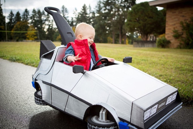 Epic Cardboard DeLorean Push Car Takes You Back To The Future