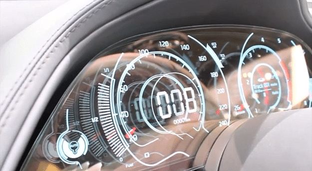 KIA GT Sports Transparent OLED Car Dashboard Display