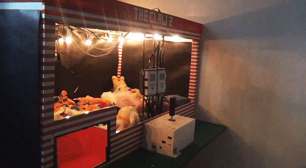 Guy Builds Life-Size Claw Arcade Game Entirely Out Of LEGO