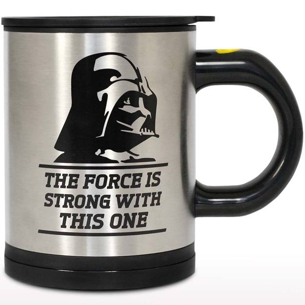 The Darth Vader Self-Stirring Mug Uses The Force