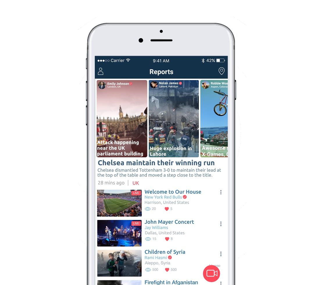 Live Reporting – An App To Watch And Report The True News