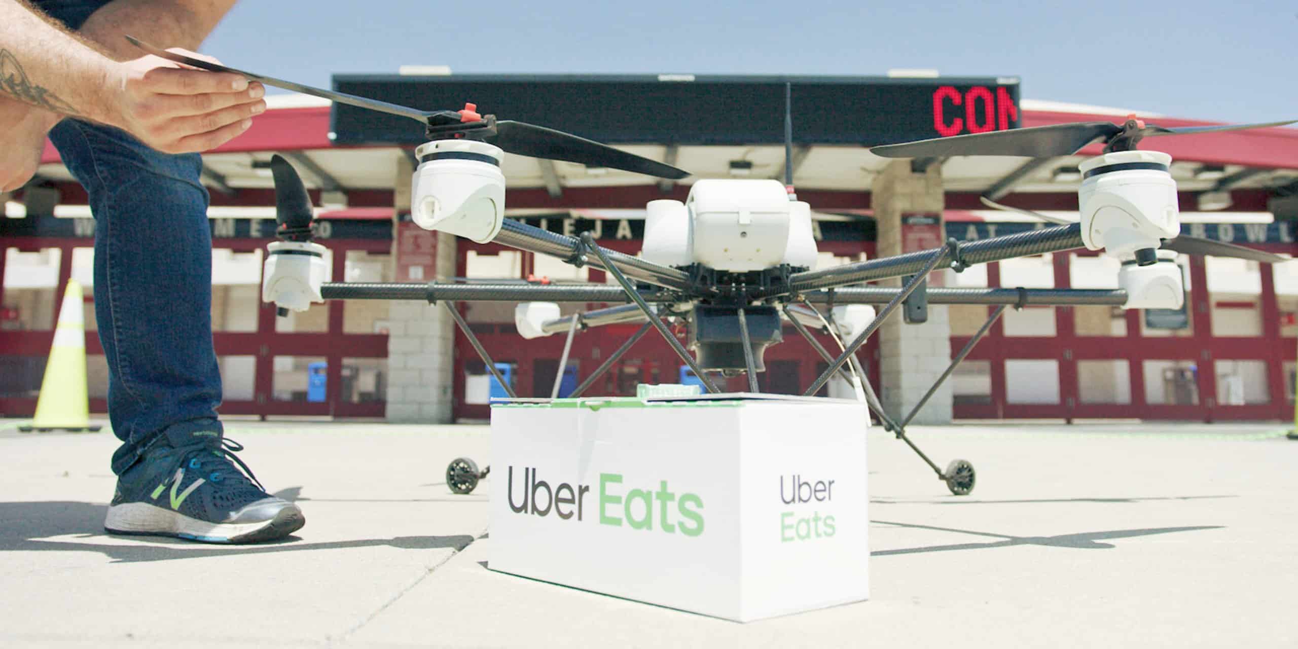 Uber Drones Meals Header Image